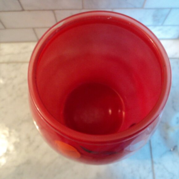 Bartlett collins cookie jar vintage~red~ 10" tall - Picture 5 of 10